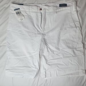 Ralph Lauren White Flat Front Casual Shorts